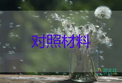 黨史對(duì)照材料優(yōu)秀8篇