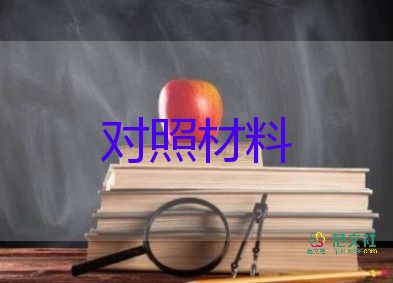 2024個(gè)人對(duì)照材料精選8篇