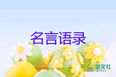 關于勵志人生的名言語錄范文22句