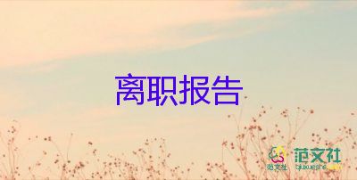 保險(xiǎn)公辭職報(bào)告5篇