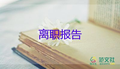 干辭職報告8篇